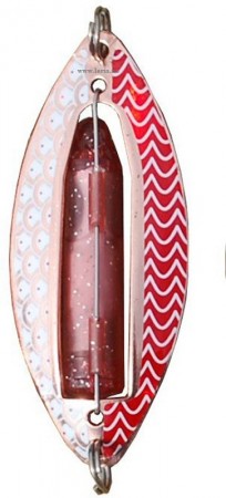 Wiggler Muskus Kobber/Hvit/Rød, 81mm