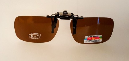 Clip-On Polarisert Solbrille Bronsefarget