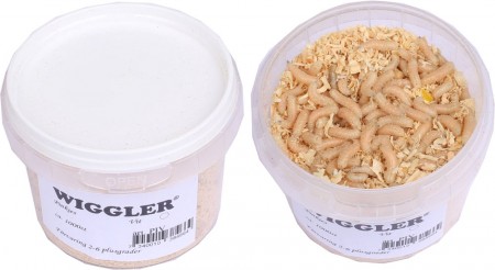 Pinkies - Små Maggot - Hvit, 500 stk.