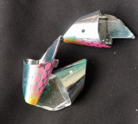 HL-Fish Baitholder Chrome Peanutbutter,12-17cm, 3pk.