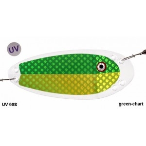 VK Salmon Flasher UV -Green/Chart 15cm.
