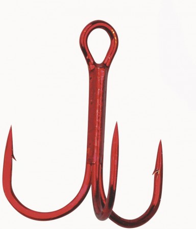 Gamakatsu Treblekrok TR 13R, Rød, Strl. 6, 10pk.