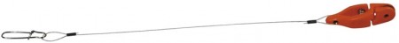 Lineutløser med wire og festeklips, 22cm.