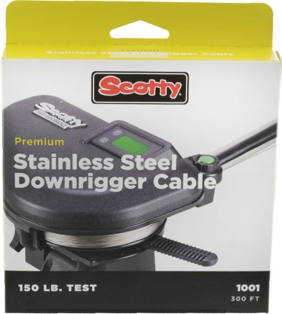 Scotty Premium SS Downriggerwire, 66 meter, 150 lb
