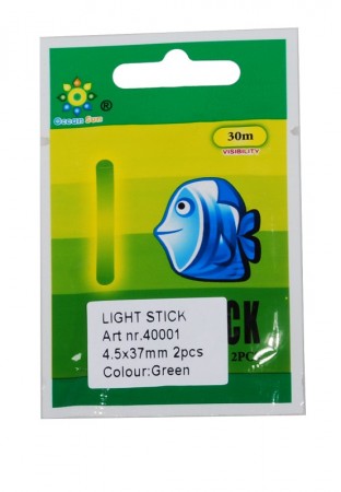 Kjemiske Lysstaver, 4,5x38mm, 2pk. Grønn