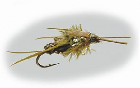 Woven Crawler Nymph  Light Oliven, Krok 10