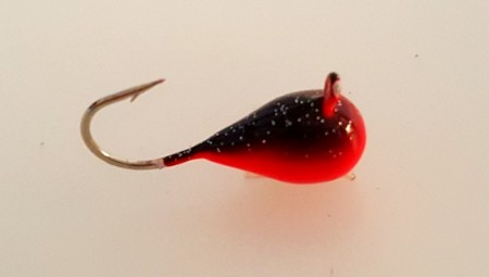 Wolfram Rød/Sort/Glitter 1,1g/4mm - 2pk