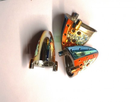 Jackpot Spesial Baitholder Chrome Orange Blue Chameleon, 12-17cm, 3pk.