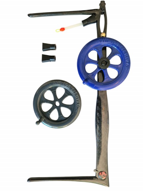 Levers med 2 spoler, myk nappindikator og 2 ekstra gummiadapter for egne indikatorer.