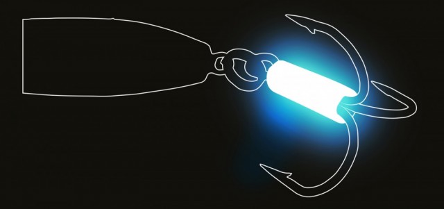 UV slange på krokskaftet blir et natrulig huggpunkt.